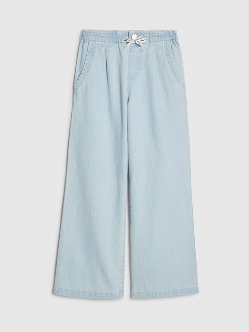 Dsiney Kidz - River Island Light Blue Pull On Wide Leg Jeans image 1