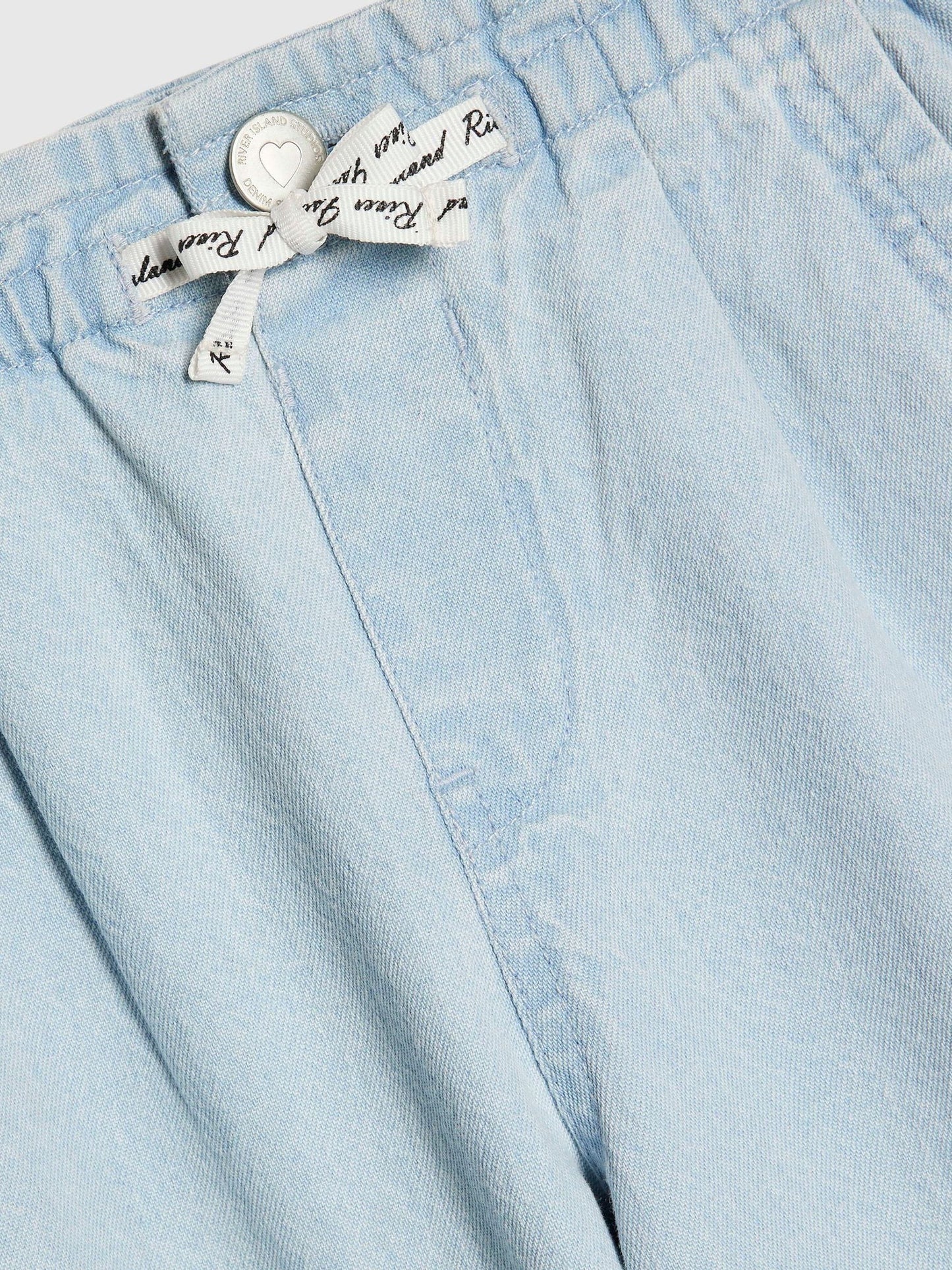 Dsiney Kidz - River Island Light Blue Pull On Wide Leg Jeans image 3