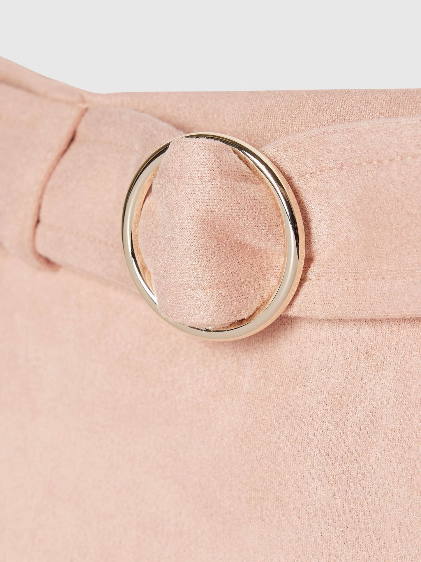 River Island Pink Collar Frill T-Shirt & Suede Skort Set image 5