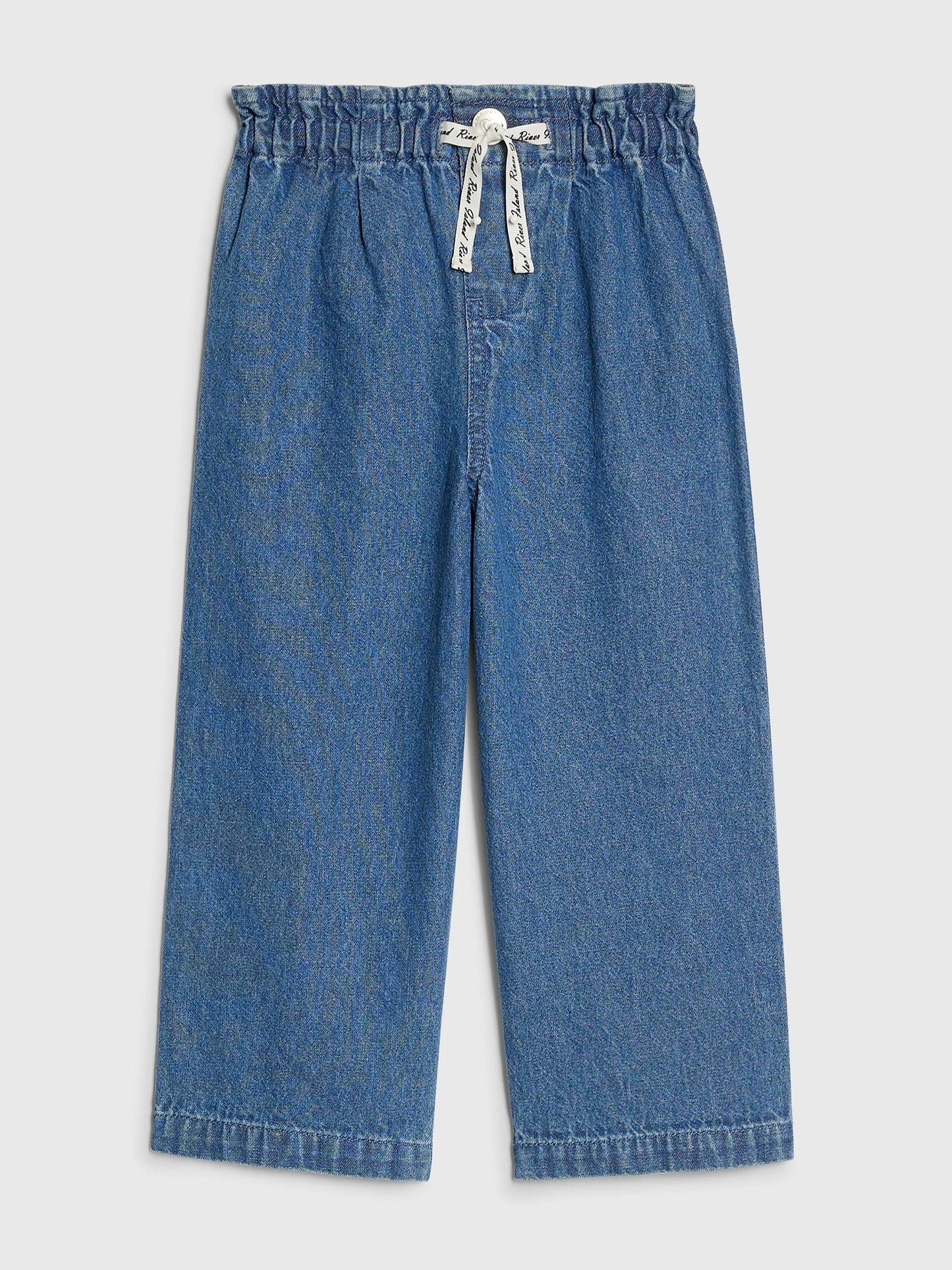 Dsiney Kidz - River Island Blue Pull On Wide Leg Jeans image 1