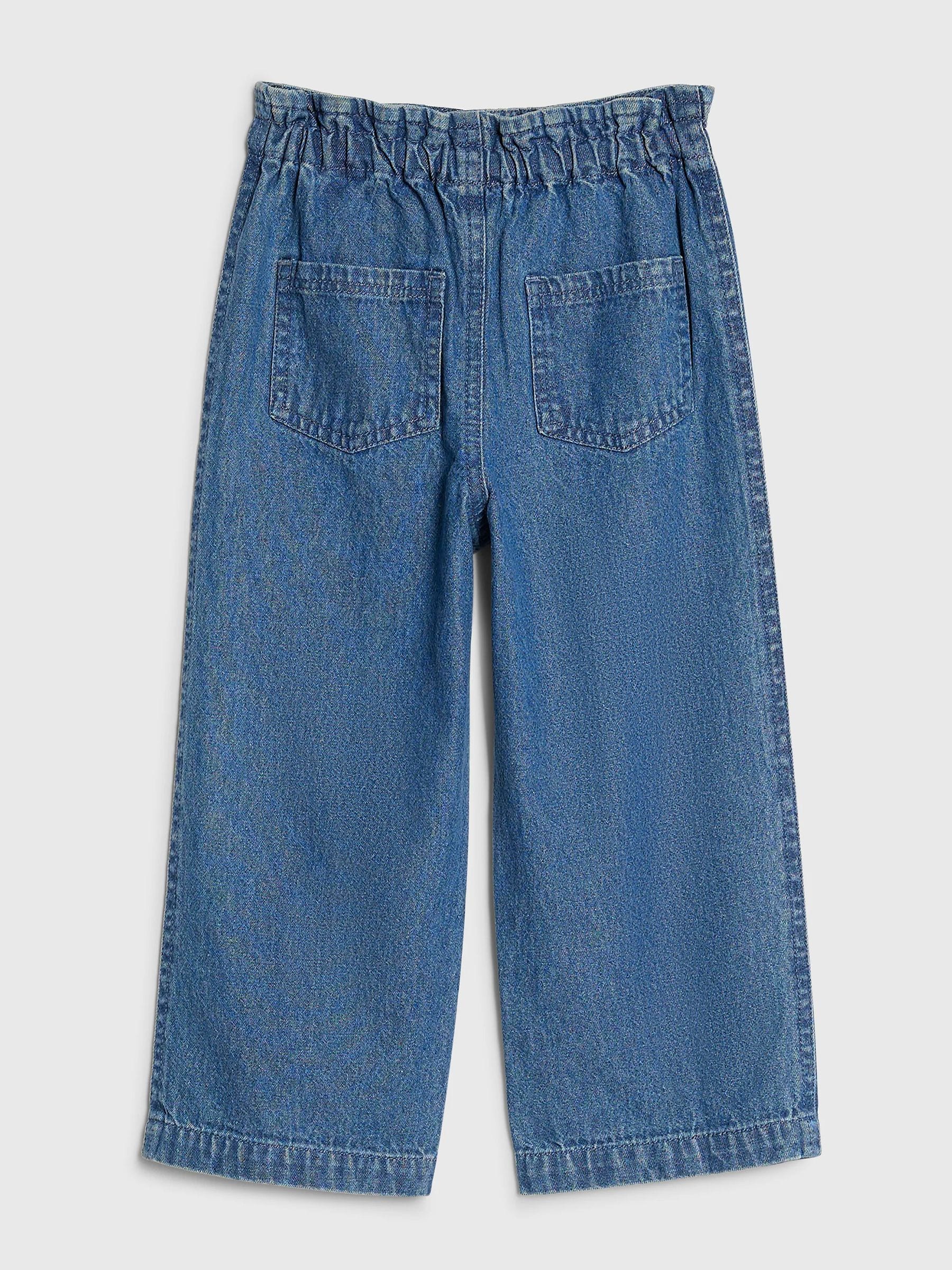 Dsiney Kidz - River Island Blue Pull On Wide Leg Jeans image 2