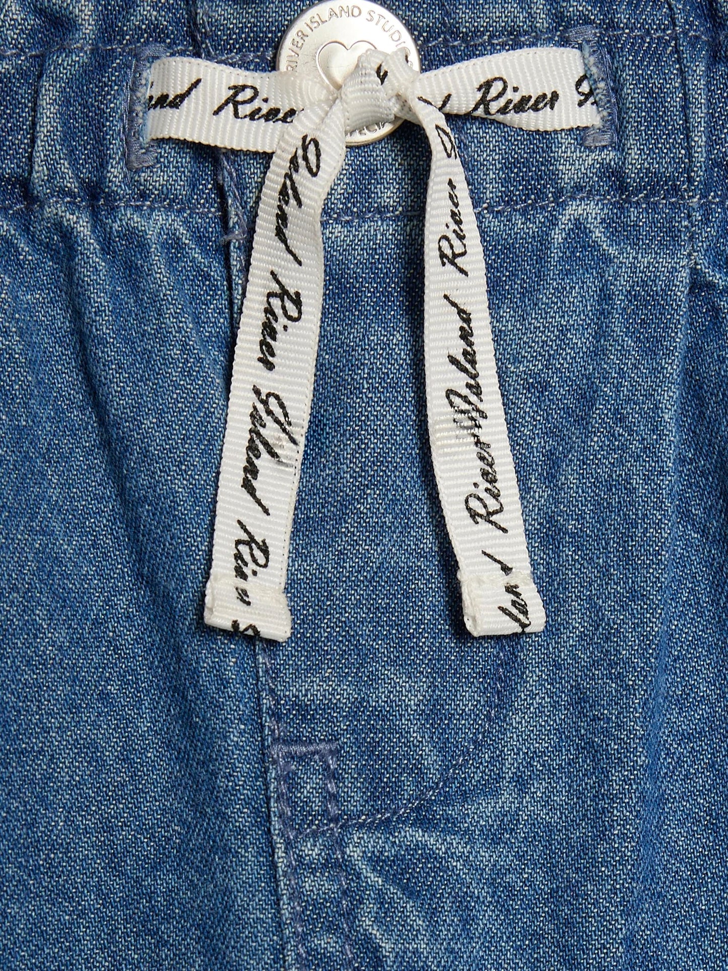 Dsiney Kidz - River Island Blue Pull On Wide Leg Jeans image 3