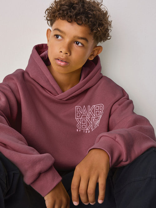 Baker by Ted Baker Oversized Graphic Hoodie image 1