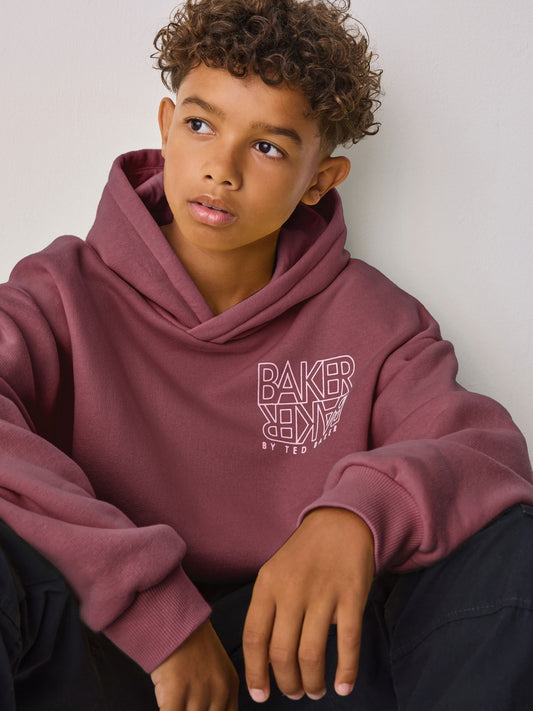 Baker by Ted Baker Oversized Graphic Hoodie image 1