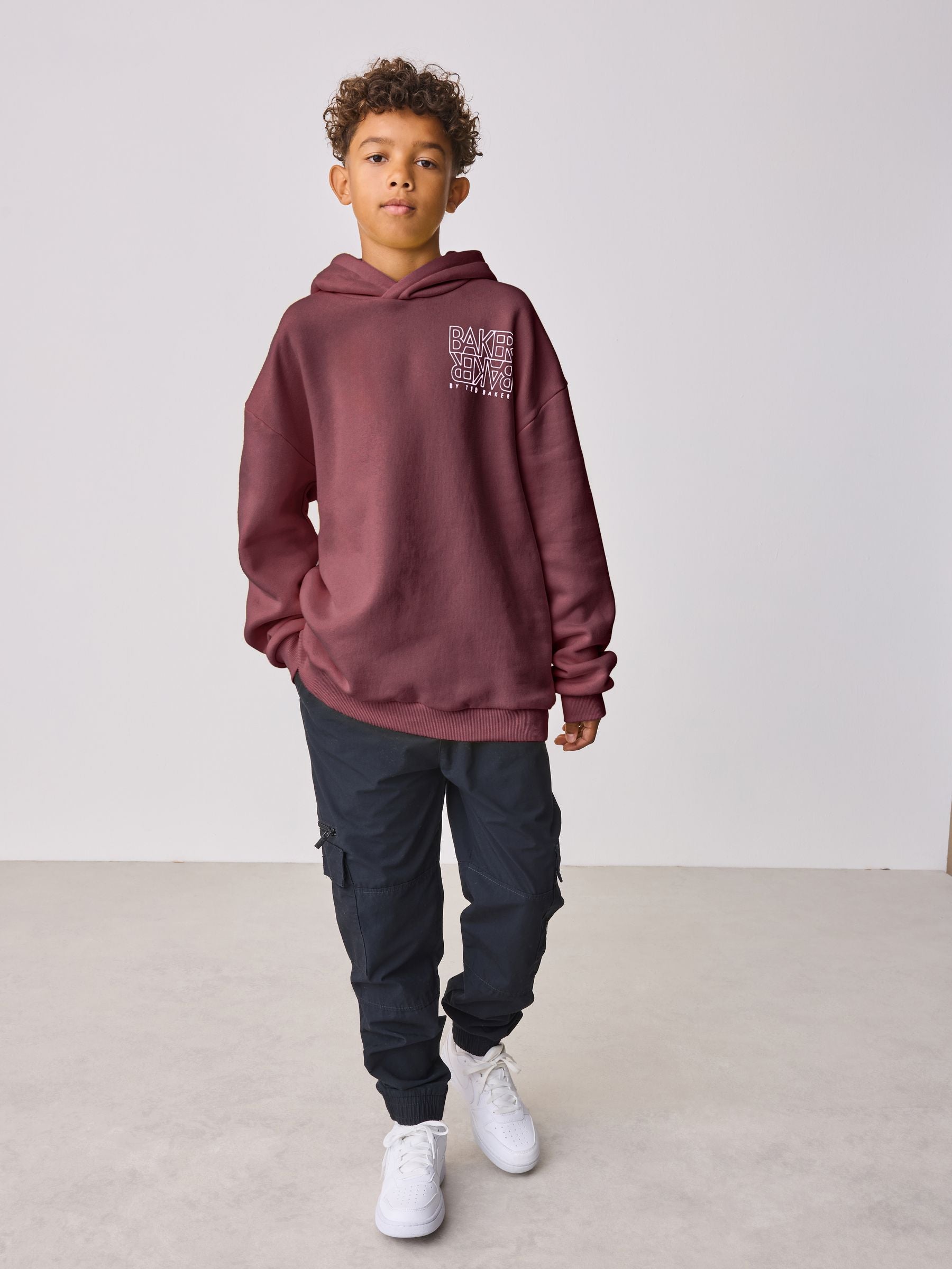 Baker by Ted Baker Oversized Graphic Hoodie image 2