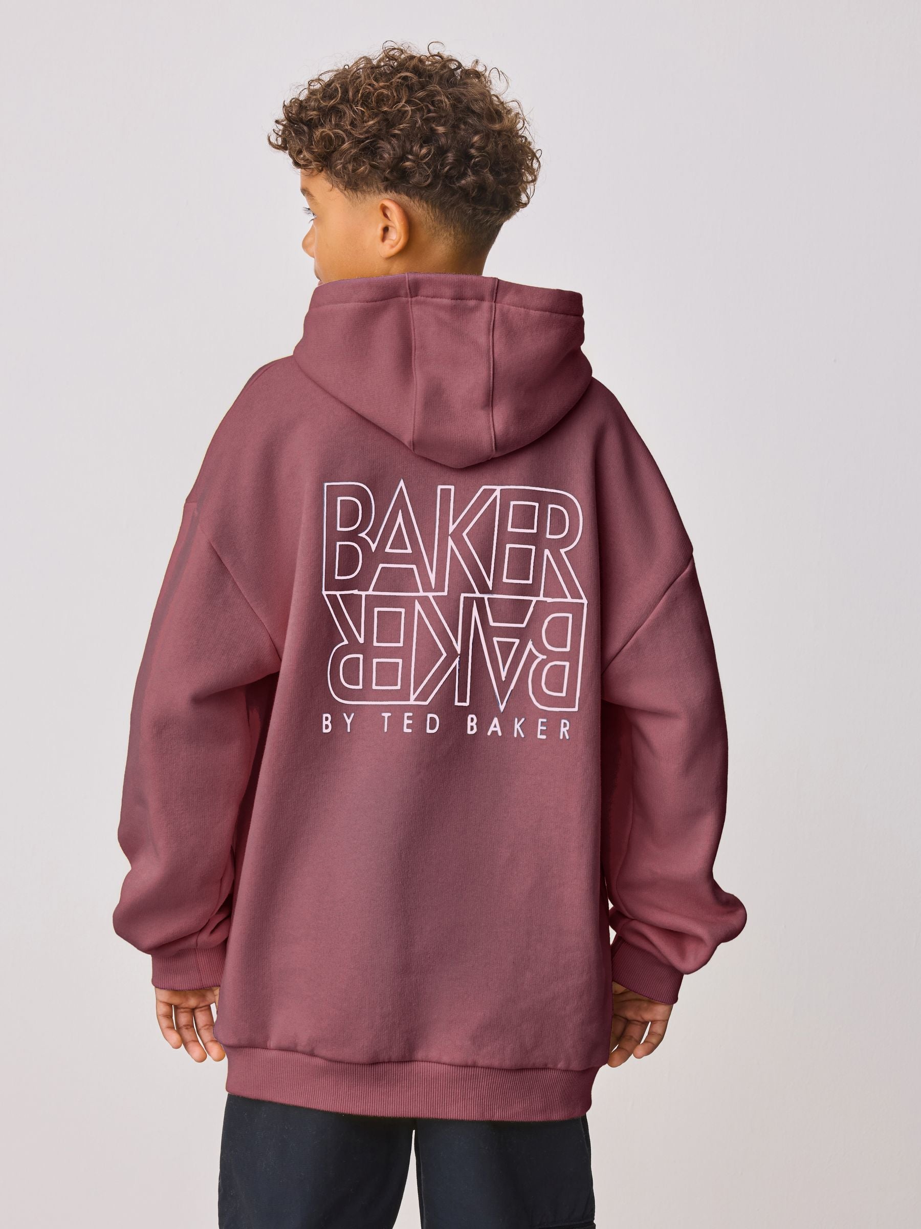Baker by Ted Baker Oversized Graphic Hoodie image 3