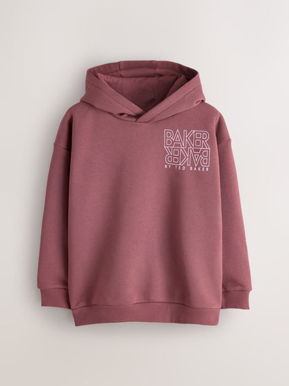 Baker by Ted Baker Oversized Graphic Hoodie image 5