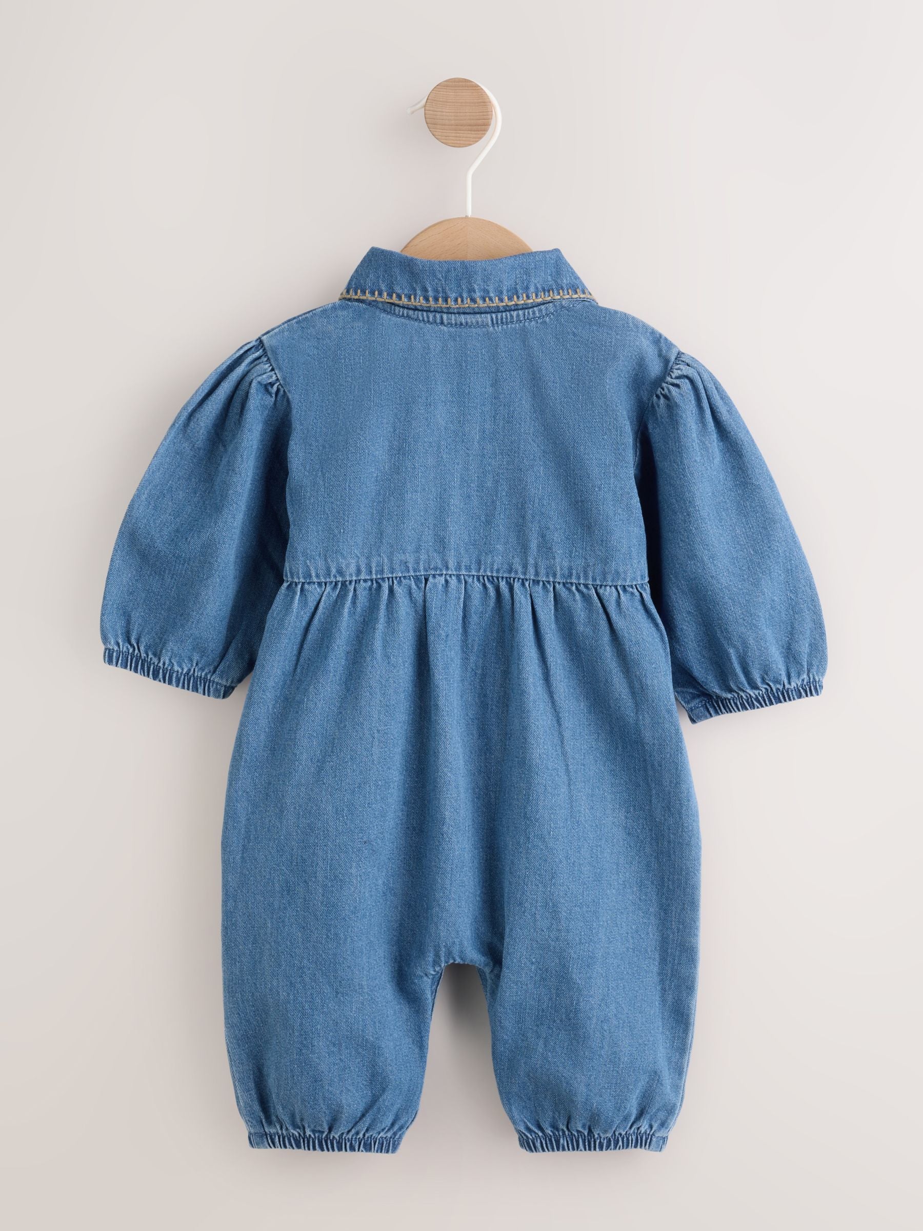 Denim Blue Baby Romper (0mths-2yrs) image 5