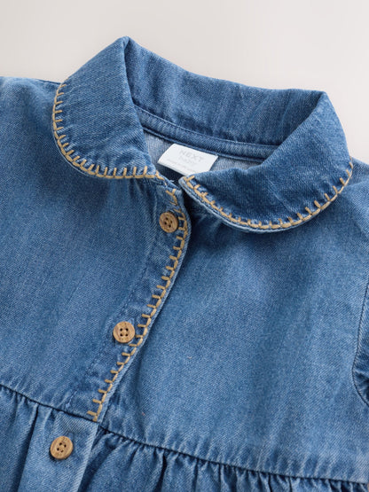 Denim Blue Baby Romper (0mths-2yrs) image 6