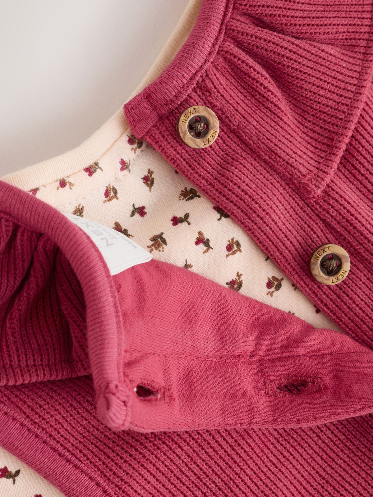Red Corduroy Baby Long Sleeve Bodysuit And Dungarees Set 2 Piece (0mths-2yrs) - image 5