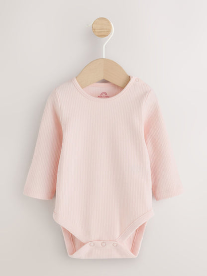 Pink Heart Printed Baby Jersey Dungarees and Bodysuit Set 2 Piece (0mths-2yrs) - image 3