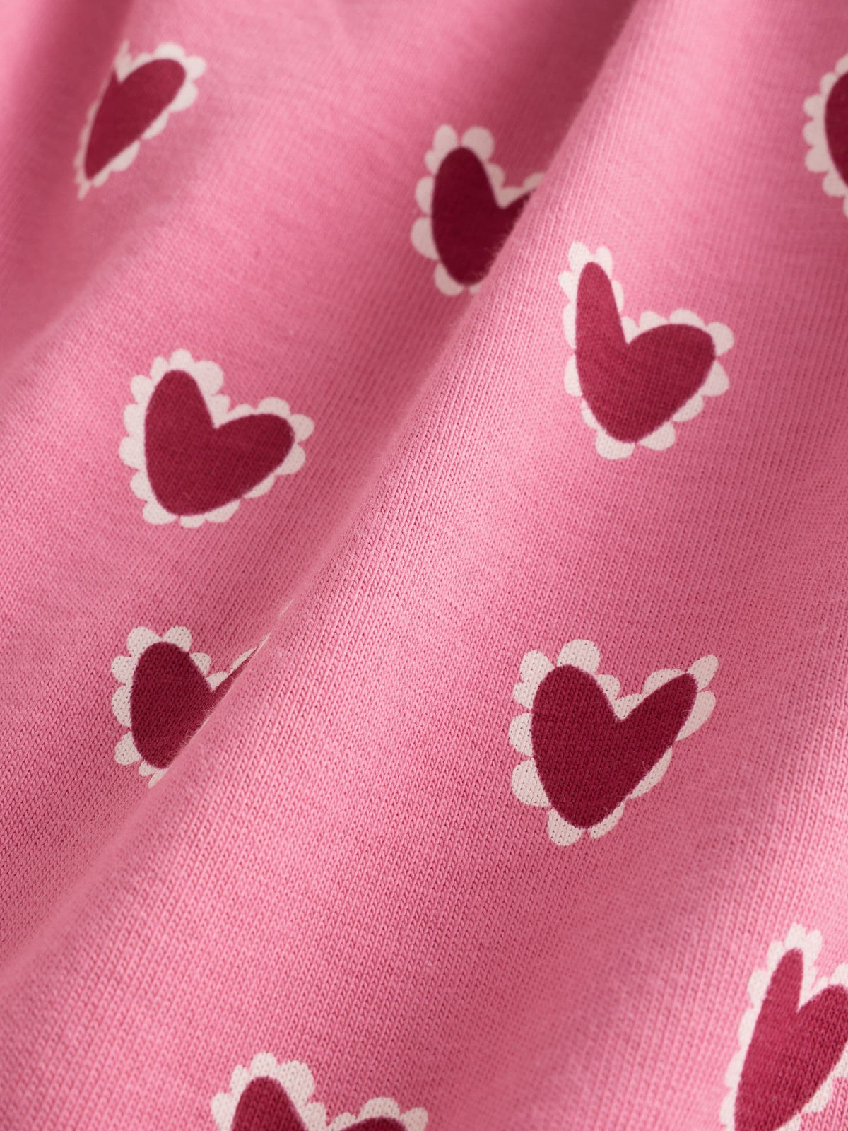 Pink Heart Printed Baby Jersey Dungarees and Bodysuit Set 2 Piece (0mths-2yrs) - image 6