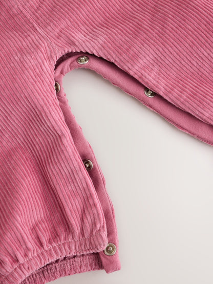 Pink Cord Dungaree and Bodysuit Baby Set 2 Piece (0mths-2yrs) image 8