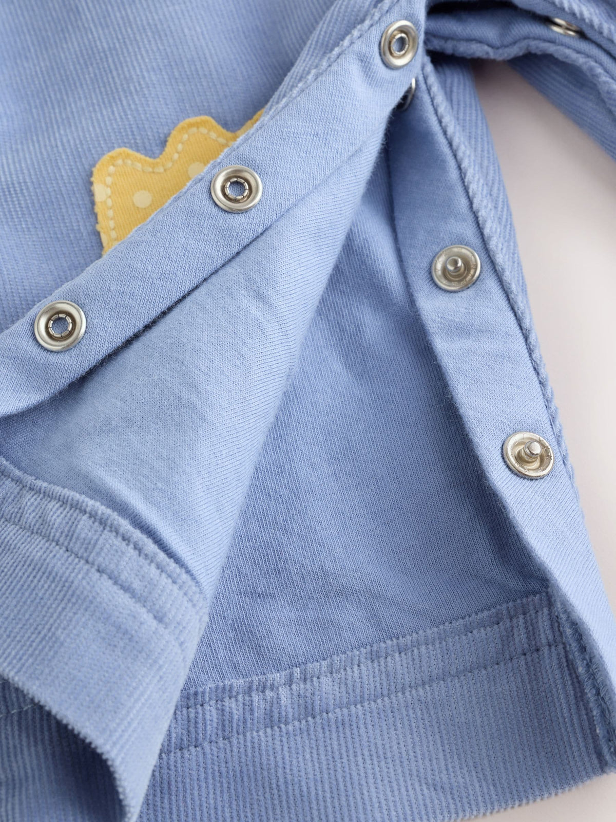Blue Cord Embroidered Dungaree and Bodysuit Baby 2 Piece Set (0mths-2yrs) - image 5