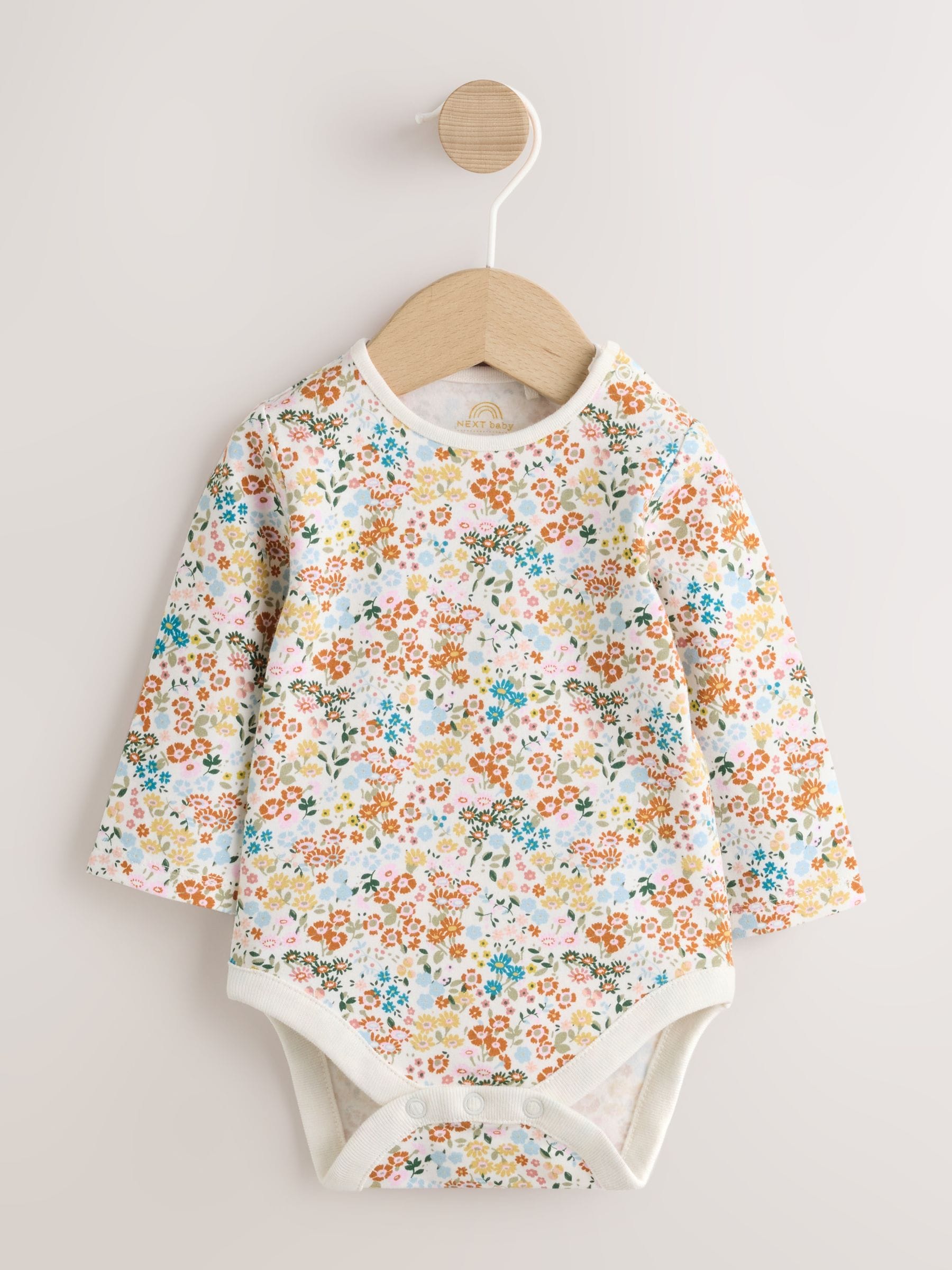 Sage Green Rabbit Baby Cord Dungarees And Long Sleeve Bodysuits 2 Piece Set (0mths-2yrs) image 6