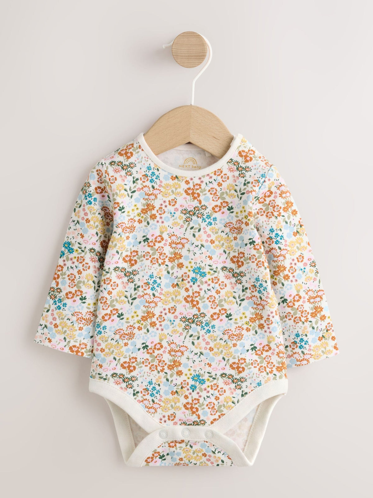 Sage Green Rabbit Baby Cord Dungarees And Long Sleeve Bodysuits 2 Piece Set (0mths-2yrs) image 6