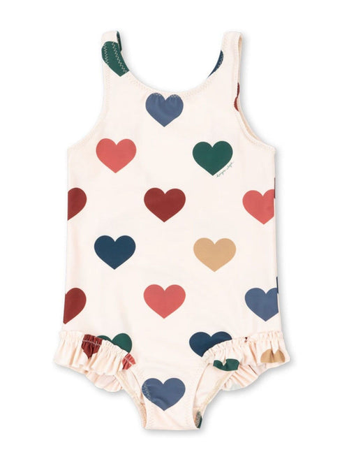 Dsiney Kidz - Konges Sløjd Cream Manuca Heart Print Swimsuit image 1