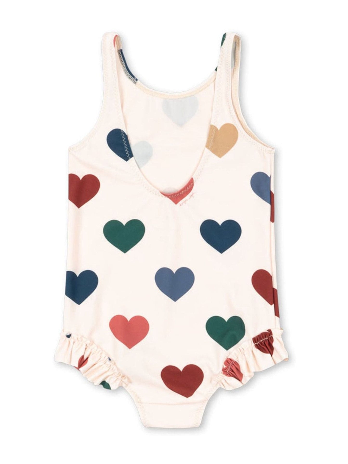 Konges Sløjd Cream Manuca Heart Print Swimsuit image 2
