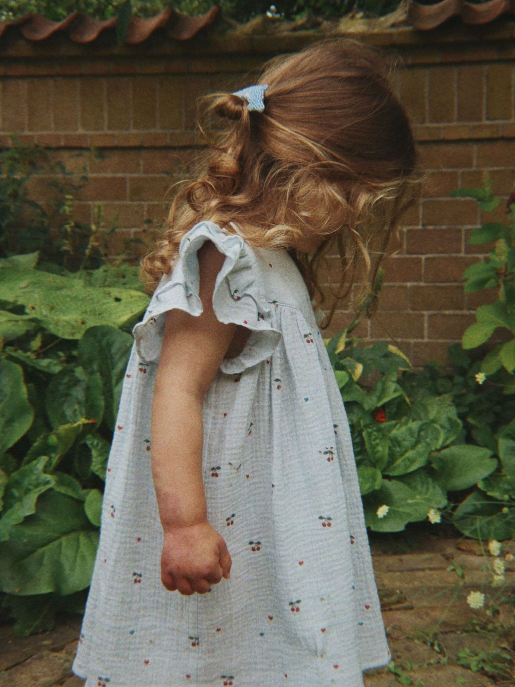 Konges Sløjd Blue Coco Ditsy Floral Print Ruffle Sleeve Dress image 2