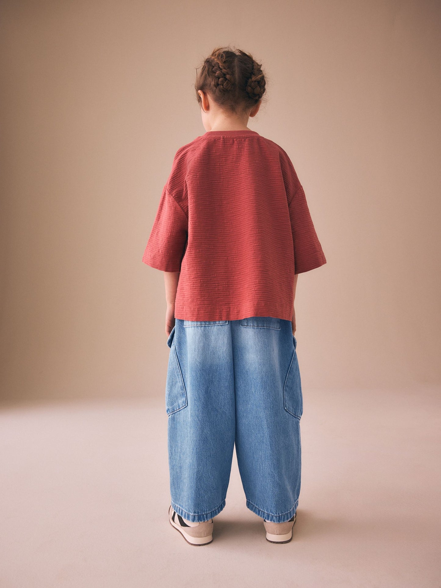 Dsiney Kidz - Mid Blue Denim Cargo Barrel Jeans (3-16yrs) image 4
