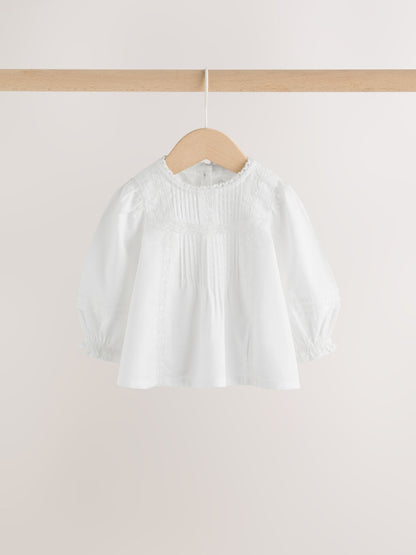 Dsiney Kidz - White Woven Lace Top and Trousers Baby 2 Piece Set (0mths-2yrs) image 7