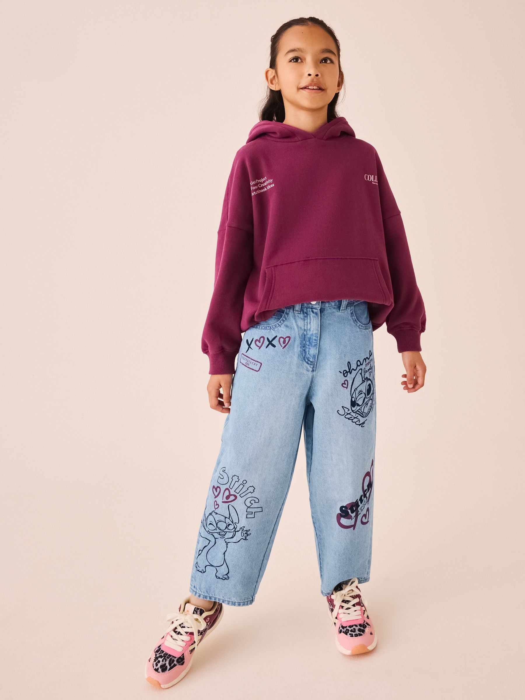 Dsiney Kidz - Lilo & Stitch Barrel Jeans (3-16yrs) image 2