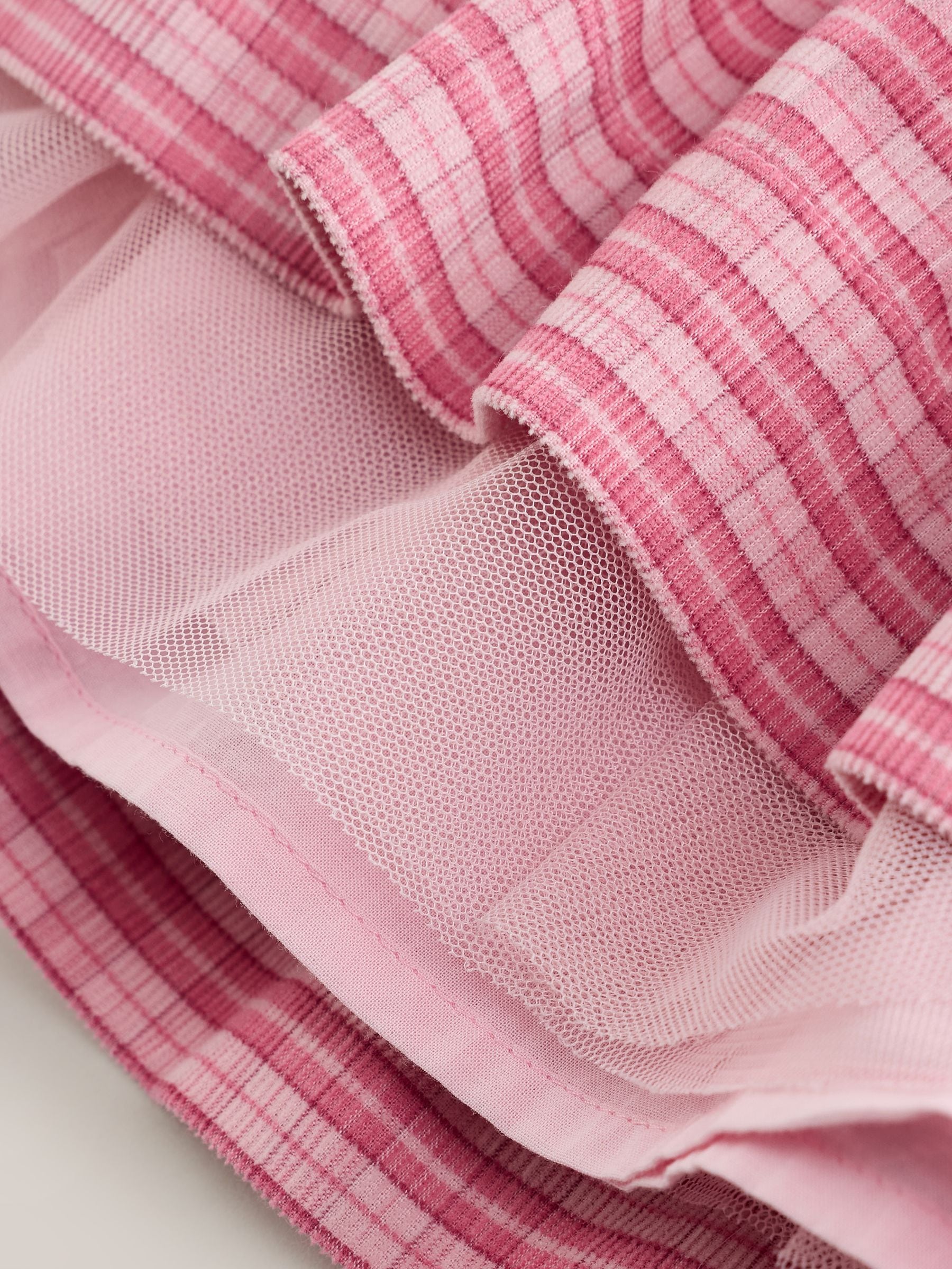 Dsiney Kidz - Pink Check Baby Smock Dress And Tights Set 2 Piece (0mths-2yrs) image 7