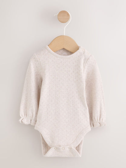 Dsiney Kidz - Ecru Floral Cord Baby Pinafore Long Sleeve Bodysuit And Tights 3 Piece Set (0mths-2yrs) image 7