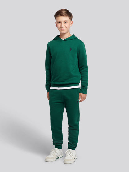 Dsiney Kidz - U.S. Polo Assn Green Double Horsemen Hoodie & Joggers Set image 1