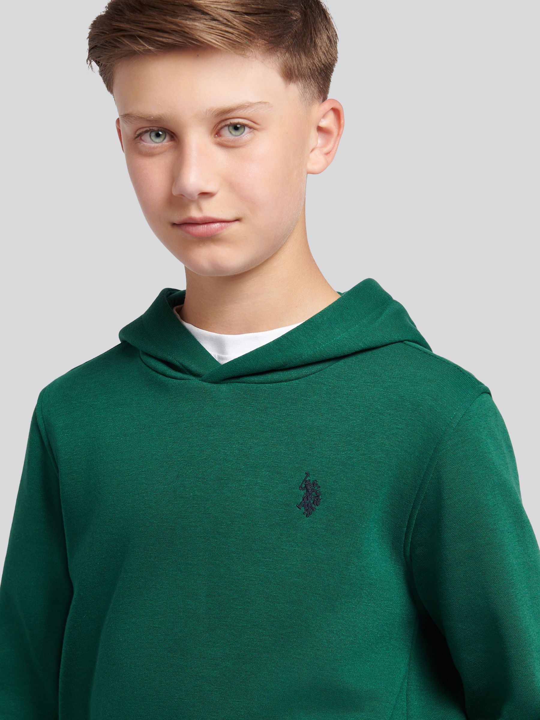 Dsiney Kidz - U.S. Polo Assn Green Double Horsemen Hoodie & Joggers Set image 5