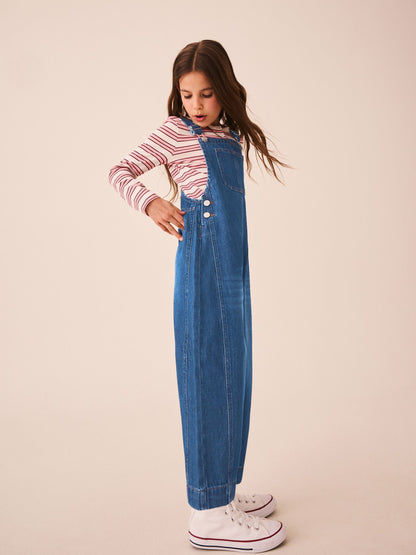 Dsiney Kidz - Blue Rinse Wash Denim Dungarees (3-16yrs) image 2