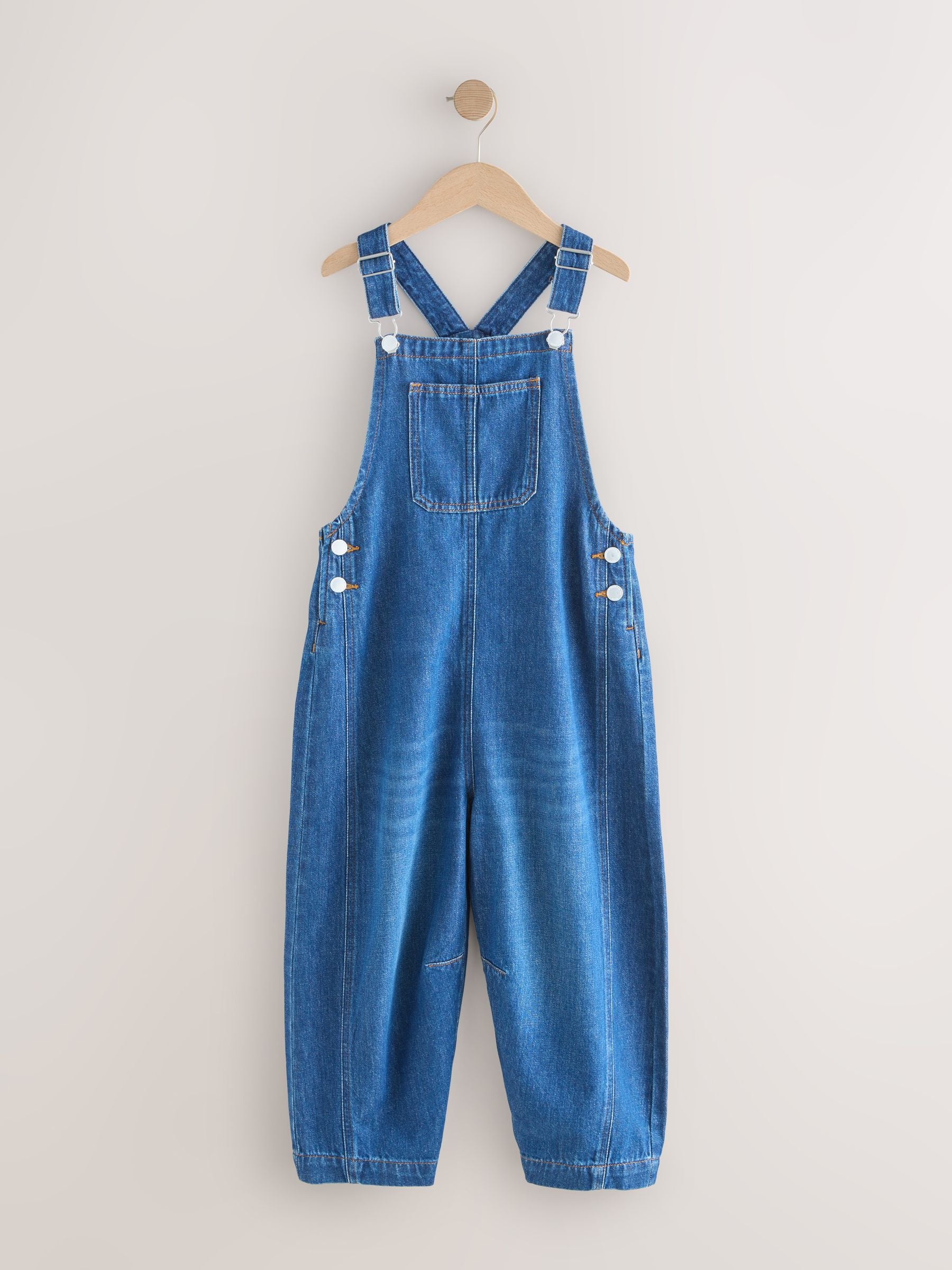 Dsiney Kidz - Blue Rinse Wash Denim Dungarees (3-16yrs) image 6