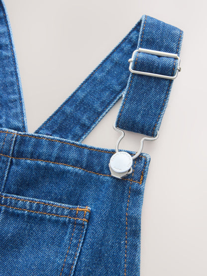 Dsiney Kidz - Blue Rinse Wash Denim Dungarees (3-16yrs) image 8