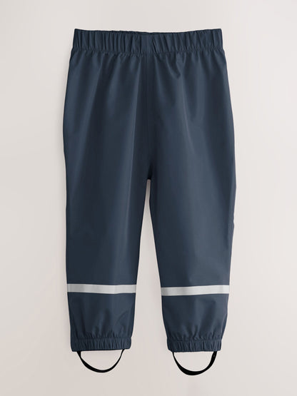 Navy/Khaki Waterproof Trousers 2 Pack (9mths-10yrs) image 3