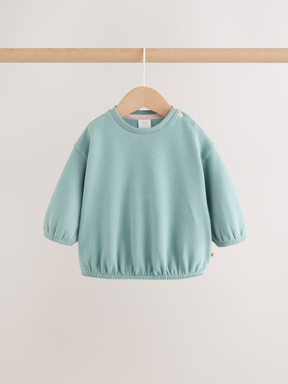 Sage Green Baby Sweat Top And Legging Set (0mths-2yrs) image 6