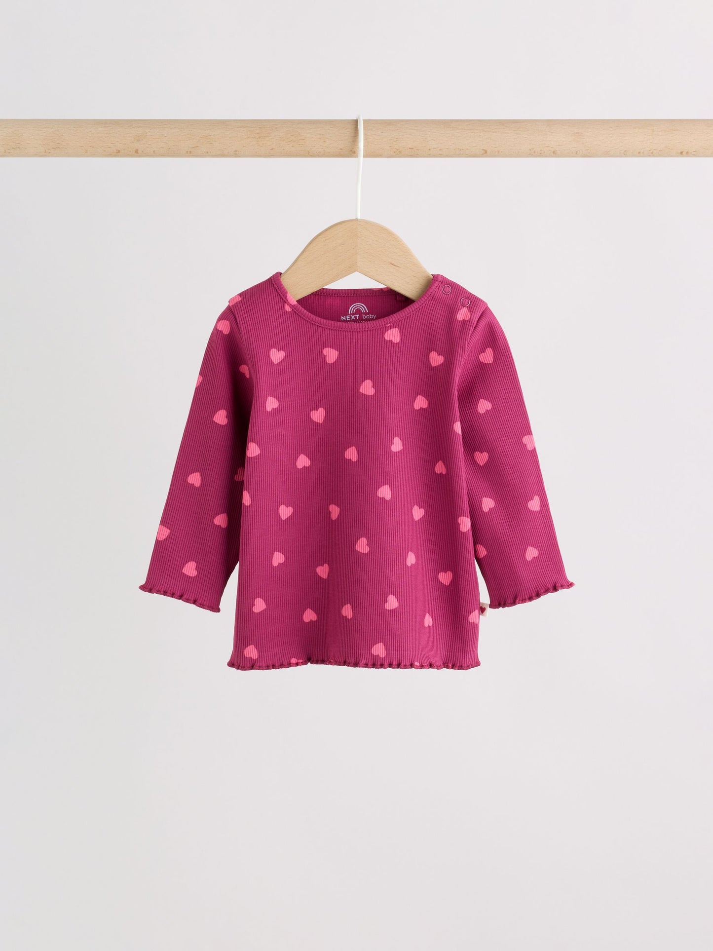 Heart Printed Rib Top and Leggings Baby Set 2 Piece (0mths-2yrs) image 2