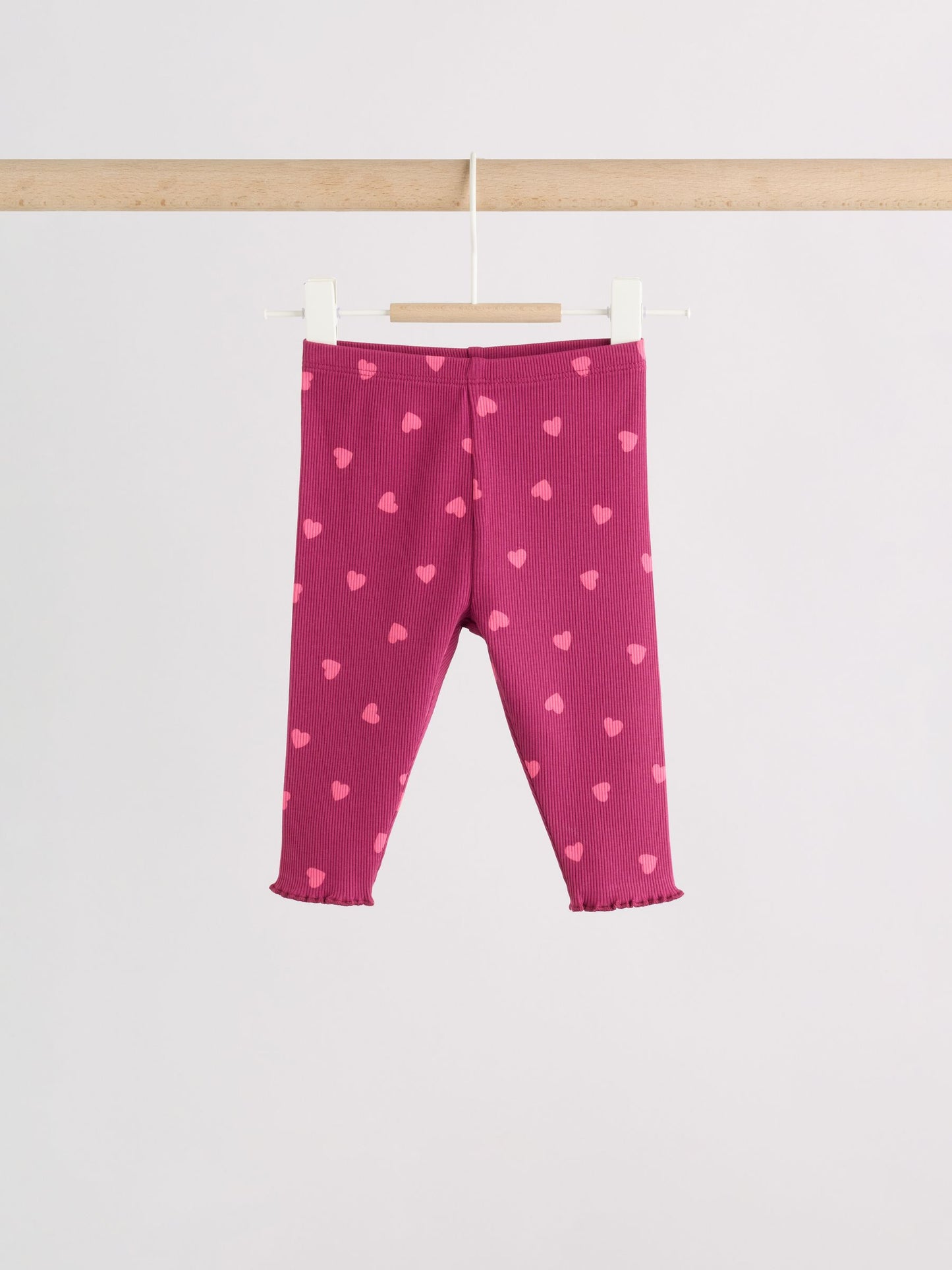 Heart Printed Rib Top and Leggings Baby Set 2 Piece (0mths-2yrs) image 3