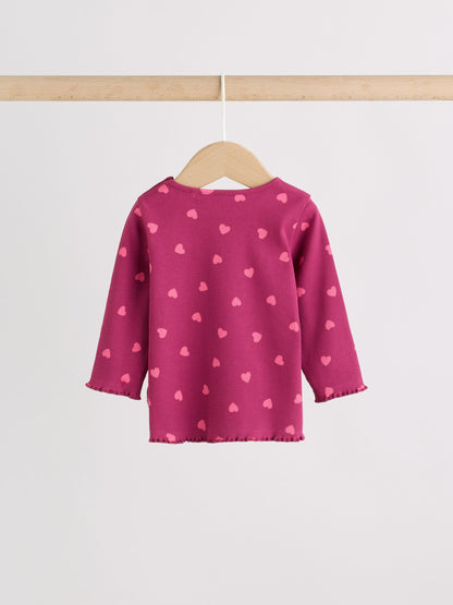 Heart Printed Rib Top and Leggings Baby Set 2 Piece (0mths-2yrs) image 5