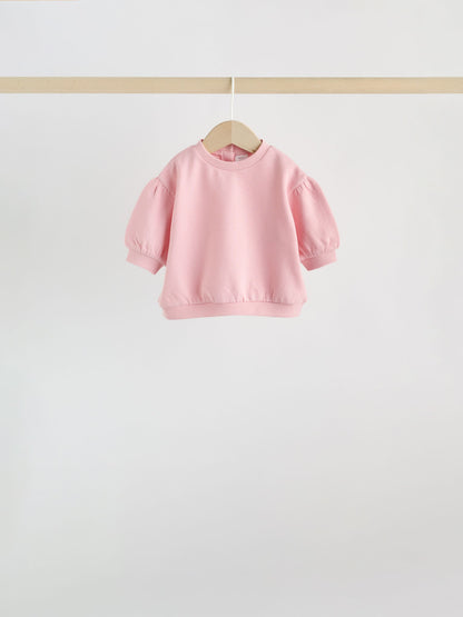 Pink Sweat Top & Joggers Set (0mths-3yrs) image 4