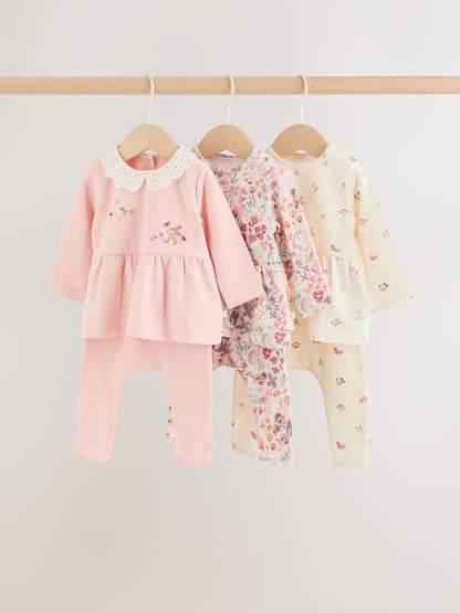 Dsiney Kidz - Pink Fairy Mouse Long Sleeve T-Shirt And Leggings Baby 6 Piece Set (0mths-2yrs) image 1