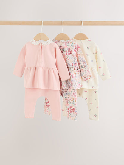 Dsiney Kidz - Pink Fairy Mouse Long Sleeve T-Shirt And Leggings Baby 6 Piece Set (0mths-2yrs) image 8
