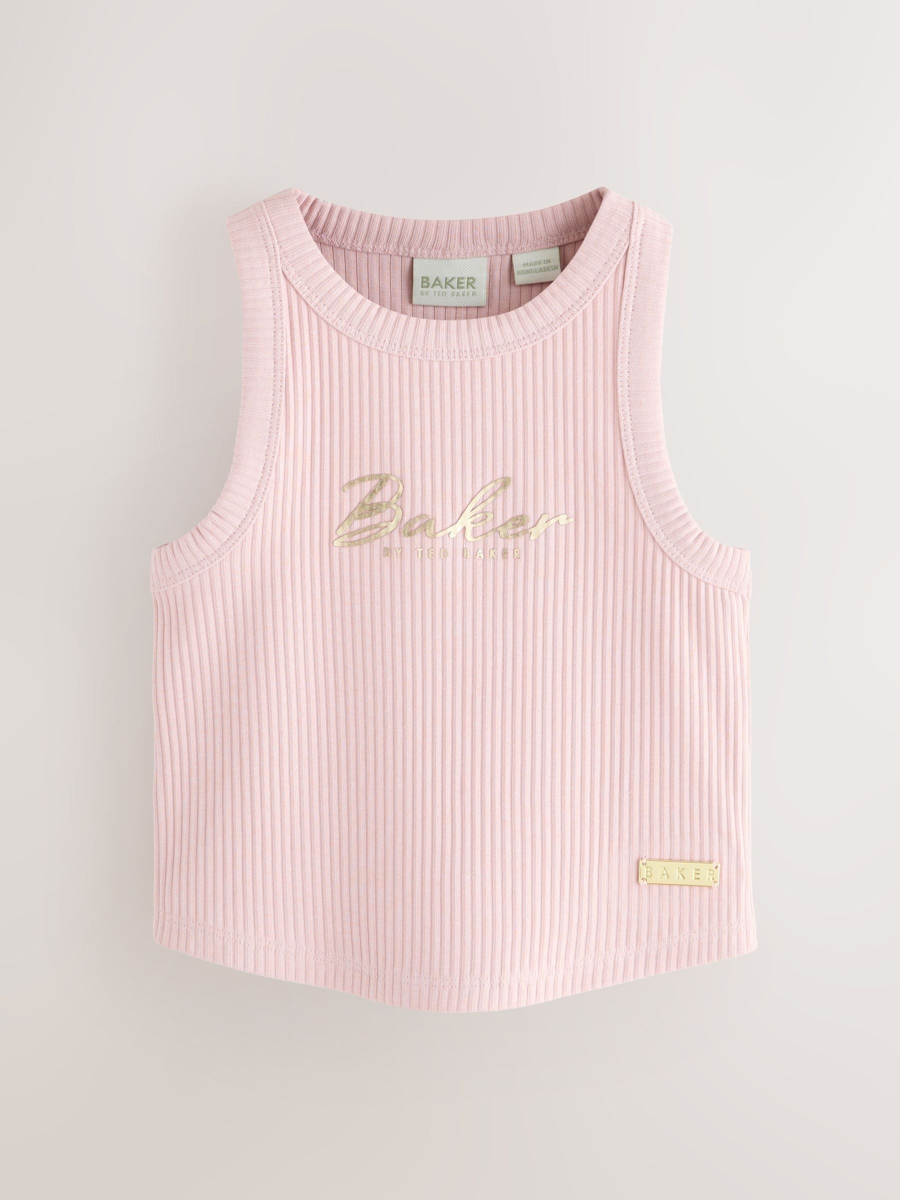 Baker by Ted Baker 3 Pack Ribbed Racer Back Vests image 4