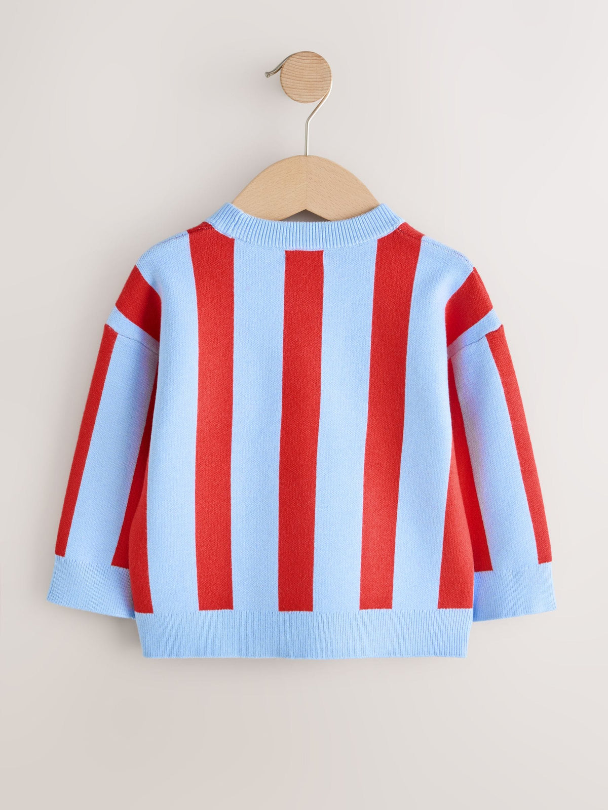 Red/Blue Toast Knitted Crew Neck Jumper (3mths-7yrs) - image 5