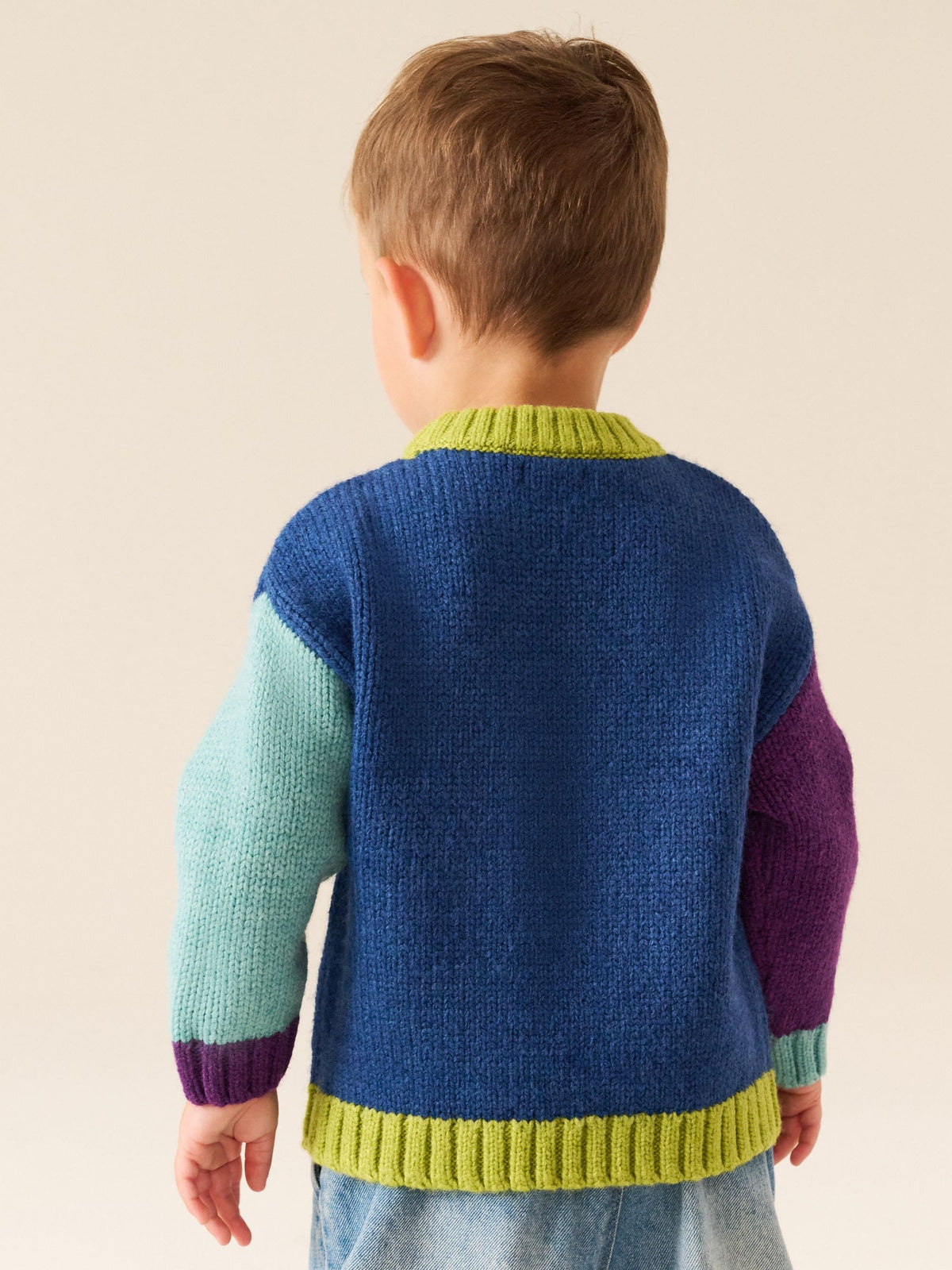 Green/Blue Character Knitted Crew Neck Jumper (3mths-7yrs) - image 3