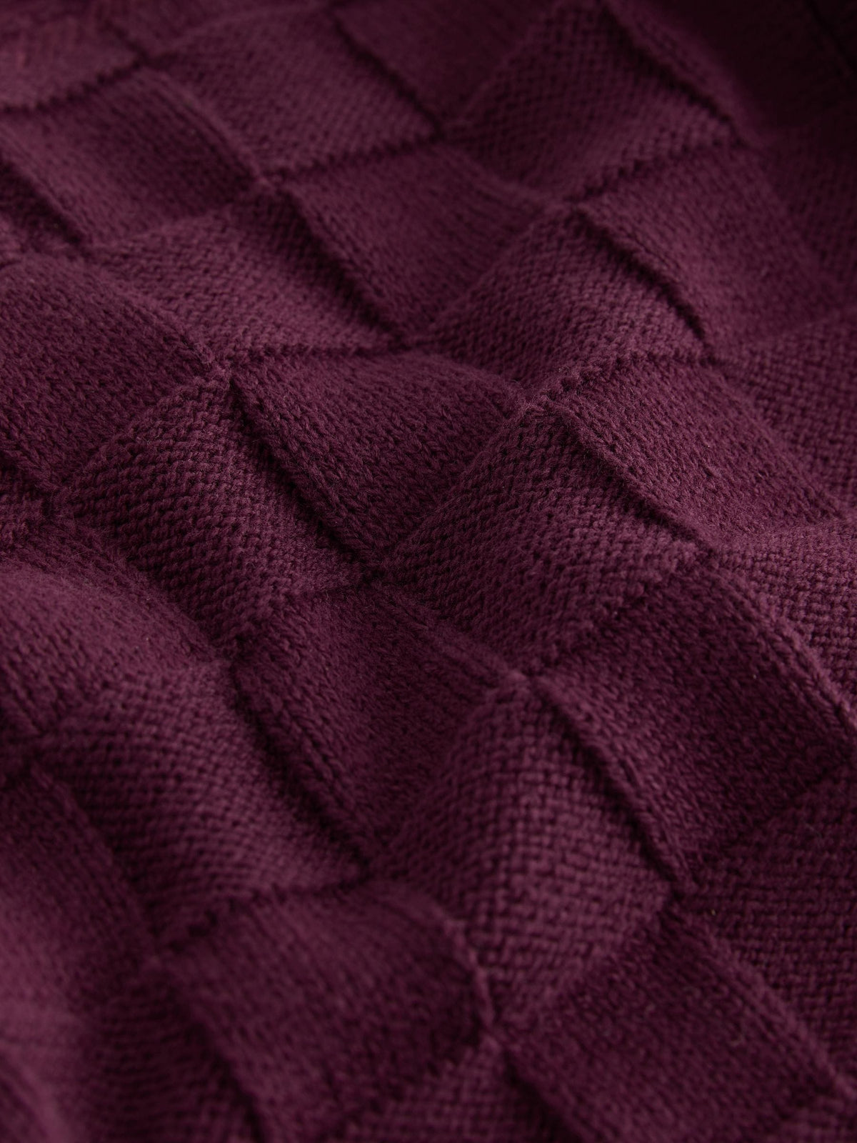 Dsiney Kidz - Plum Purple Textured Knitted Zip Neck Polo Shirt (3mths-7yrs) image 4