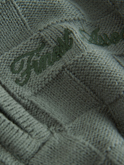 Dsiney Kidz - Green Textured Knitted Zip Neck Polo Shirt (3mths-7yrs) image 7