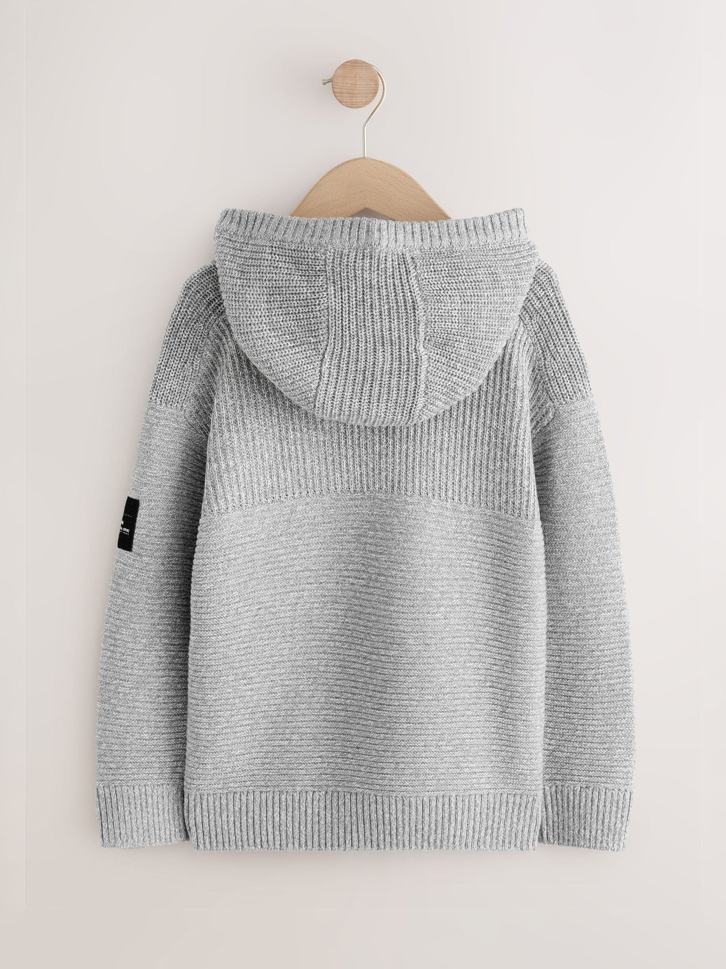 Dsiney Kidz - Grey Twist Utility Knitted Hoodie (3-16yrs) image 2