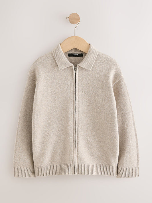 Neutral Zip Up Cardigan (3-16yrs) - image 1