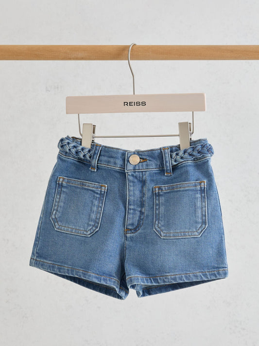 Reiss Denim Blue Ariel 9-13 yrs Shorts image 1