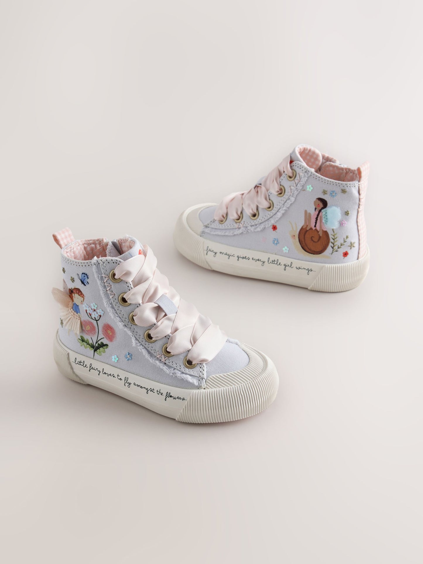 Lilac Purple Fairy Standard Fit (F) High Top Trainers image 2